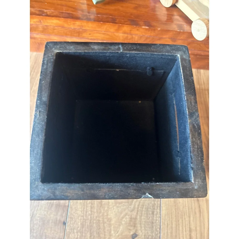 Vintage Bombay Company Crackle Finish Photo Keepsake Box